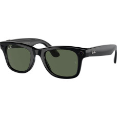 Ray-Ban Meta Wayfarer Gen 2 Large Shiny Black Frame / G-15 Green Lenses (RW4012 601/71 53-22)