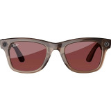 Ray-Ban Meta Wayfarer Large - Clear / Watermelon Red Transitions (RW4008 6705P5 53-22)