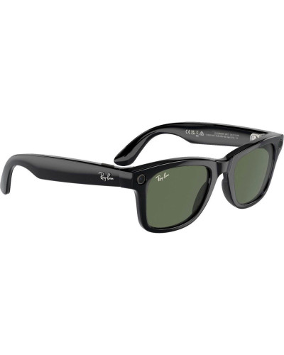 Ray-Ban Meta Wayfarer Gen 2 Large Shiny Black Frame / G-15 Green Lenses (RW4012 601/71 53-22)