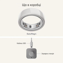 Oura Ring 4 Ceramic Cloud Size 4 (JZ90-57460-04)
