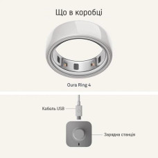 Oura Ring 4 Ceramic Cloud Size 4 (JZ90-57460-04)