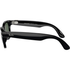 Ray-Ban Meta Wayfarer Gen 2 Large Shiny Black Frame / G-15 Green Lenses (RW4012 601/71 53-22)