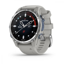 Garmin Descent Mk3 43 mm Stainless Steel with Fog Gray Silicone Band (010-02753-04/03)