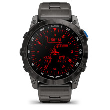 Garmin D2 Mach 1 Pro with Vented Titanium Bracelet (010-02804-80/81)