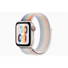 Apple Watch SE 2 GPS + Cellular 40mm Starlight Aluminum Case w. Pride Edition Sport Loop (MNQ43+MN6K3)