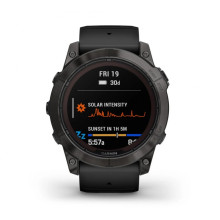 Garmin Fenix 7X Pro Sapphire Solar Carbon G. DLC Tit. with Black Band (010-02778-10/11/54)