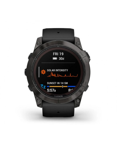 Garmin Fenix 7X Pro Sapphire Solar Carbon G. DLC Tit. with Black Band (010-02778-10/11/54)