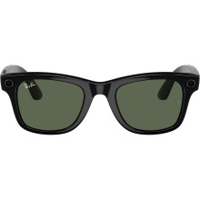 Ray-Ban Meta Wayfarer Gen 2 Large Shiny Black Frame / G-15 Green Lenses (RW4012 601/71 53-22)