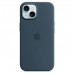 Apple iPhone 15 Plus Silicone Case with MagSafe - Storm Blue (MT123)