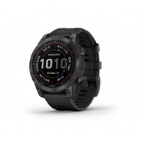 Garmin Fenix 7 Sapphire Solar Carbon Gray DLC Titanium with Black Band (010-02540-20/21)