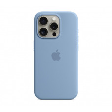 Apple iPhone 15 Pro Silicone Case with MagSafe - Winter Blue (MT1L3)