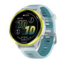 Garmin Forerunner 570 47mm Amp Yellow Aluminum w. Translucent Whitestone/Turquoise Band (010-02971-01)