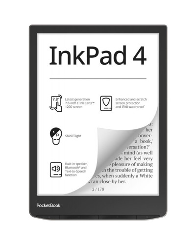 PocketBook 743G InkPad 4 Stundust Silver (PB743G-U-CIS, PB743G-U-WW)