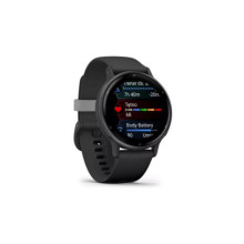 Garmin vivoactive 5 Slate Aluminum Bezel with Black Case and Silicone Band (010-02862-10/50)