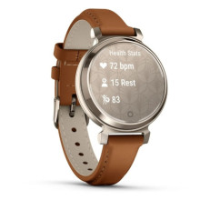 Garmin Lily 2 Classic Cream Gold with Tan Leather Band (010-02839-02/60)