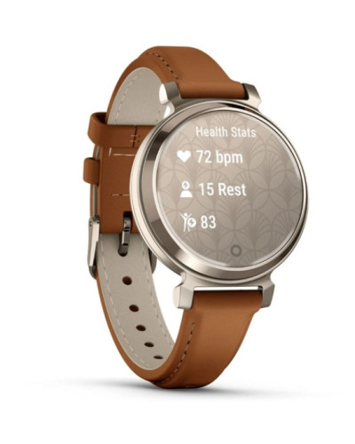 Garmin Lily 2 Classic Cream Gold with Tan Leather Band (010-02839-02/60)