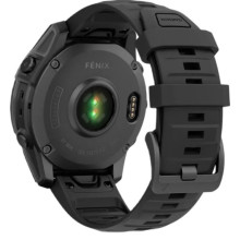 Garmin Fenix E 47mm AMOLED Slate Gray Steel with Black Silicone Band (010-03025-03/01)