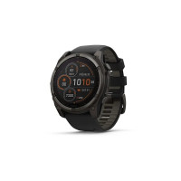Garmin Fenix 8 51mm Solar Sapphire Carbon Gray DLC Titanium w. Black/Pebble Gray S. Band (010-02907-10/11/70)