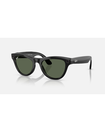 Ray-Ban Meta Skyler Standard - Shiny Black / G-15 Green (RW4010 601/71 52-20)