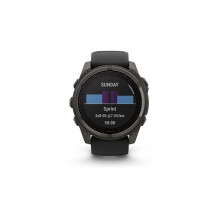 Garmin Fenix 8 51mm Solar Sapphire Carbon Gray DLC Titanium w. Black/Pebble Gray S. Band (010-02907-10/11/70)