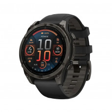 Garmin Fenix 8 47mm AMOLED Sapphire Carbon Gray DLC Titanium w. Black/Pebble Gray S. Band (010-02904-20/21)