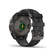 Garmin Fenix 8 47mm AMOLED Sapphire Carbon Gray DLC Titanium w. Black/Pebble Gray B. (010-02904-20/21/29)