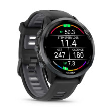 Garmin Forerunner 970 Carbon Gray DLC Titanium w. Black Case and Black/Translucent W. Band (010-02969-00/10)