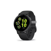 Garmin vivoactive 5 Slate Aluminum Bezel with Black Case and Silicone Band (010-02862-10/50)