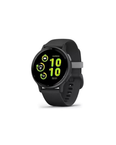 Garmin vivoactive 5 Slate Aluminum Bezel with Black Case and Silicone Band (010-02862-10/50)