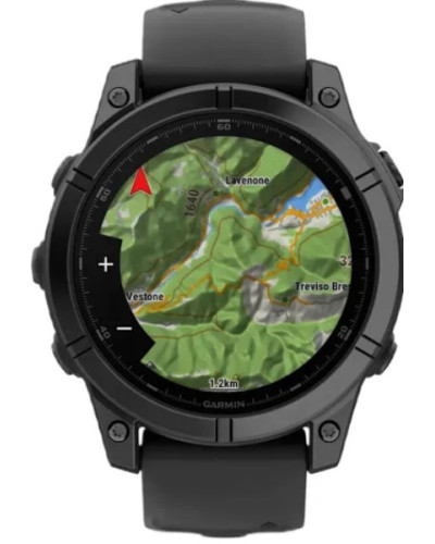Garmin Fenix E 47mm AMOLED Slate Gray Steel with Black Silicone Band (010-03025-03/01)