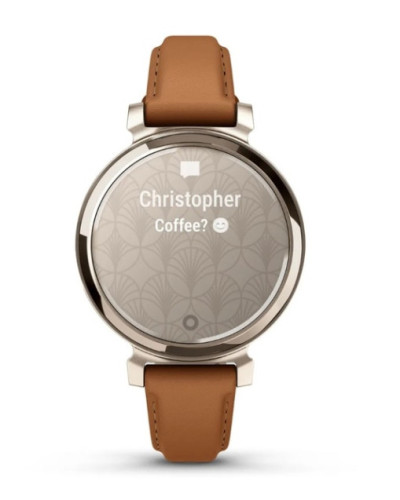 Garmin Lily 2 Classic Cream Gold with Tan Leather Band (010-02839-02/60)