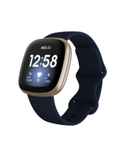 Fitbit Versa 3 Midnight/Soft Gold Aluminum (FB511GLNV)
