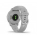 Garmin Venu 2S Silver Stainless Steel Bezel with Mist Gray Case and Silicone Band (010-02429-12/02)