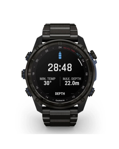 Garmin Descent Mk3i 51mm Carbon Gray DLC Titanium with Black Silicone Band (010-02752-10/11)
