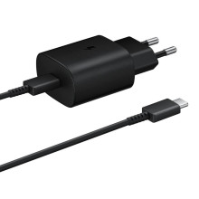 Samsung USB-C Wall Charger with Cable USB-C 25W Black (EP-TA800XBEGRU)