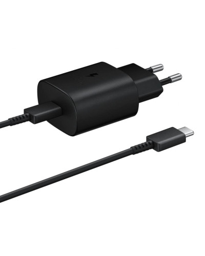 Samsung USB-C Wall Charger with Cable USB-C 25W Black (EP-TA800XBEGRU)