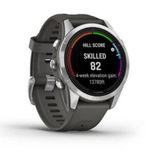 Garmin Fenix 7S Pro Solar Silver w. Graphite Band (010-02776-00/01)