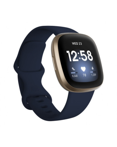 Fitbit Versa 3 Midnight/Soft Gold Aluminum (FB511GLNV)