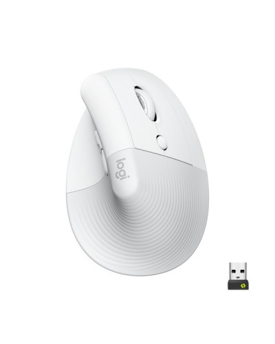 Logitech Lift Vertical Ergonomic Mouse Off-White (910-006475)