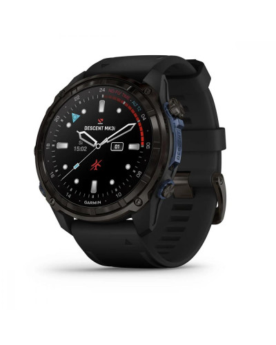 Garmin Descent Mk3i 51mm Carbon Gray DLC Titanium with Black Silicone Band (010-02752-10/11)