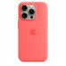 Apple iPhone 15 Pro Silicone Case with MagSafe - Guava (MT1G3)