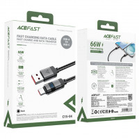 DataCable Acefast Digital display (66W)(USB=>TypeC) Black (C15-04)