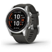 Garmin Fenix 7S Pro Solar Silver w. Graphite Band (010-02776-00/01)