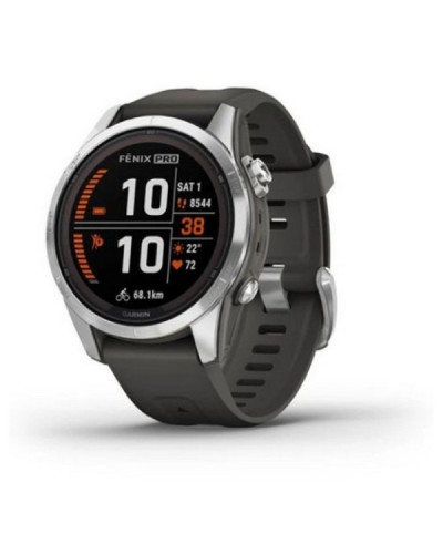 Garmin Fenix 7S Pro Solar Silver w. Graphite Band (010-02776-00/01)