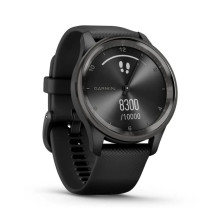Garmin Vivomove Trend Slate S. Steel Bezel with Black Case and S. Band (010-02665-00)