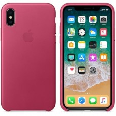 Apple iPhone X Leather Case - Pink Fuchsia (MQTJ2)