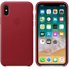 Apple iPhone X Leather Case - PRODUCT RED (MQTE2)