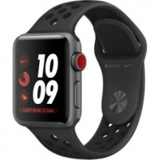 Apple Watch Nike + Series 3 (GPS + Cellular) 38mm Space Gray Aluminum w. Anthracite / BlackSport B. (MQL62)