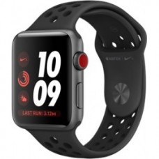 Apple Watch Nike+ Series 3 (GPS + Cellular) 42mm Space Gray Aluminum w. Anthracite/BlackSport B. (MQLD2)