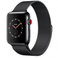 Apple Watch Series 3 (GPS + Cellular) 42mm Space Black Stainless Steel w. Space Black Milanese L. (MR1L2)
